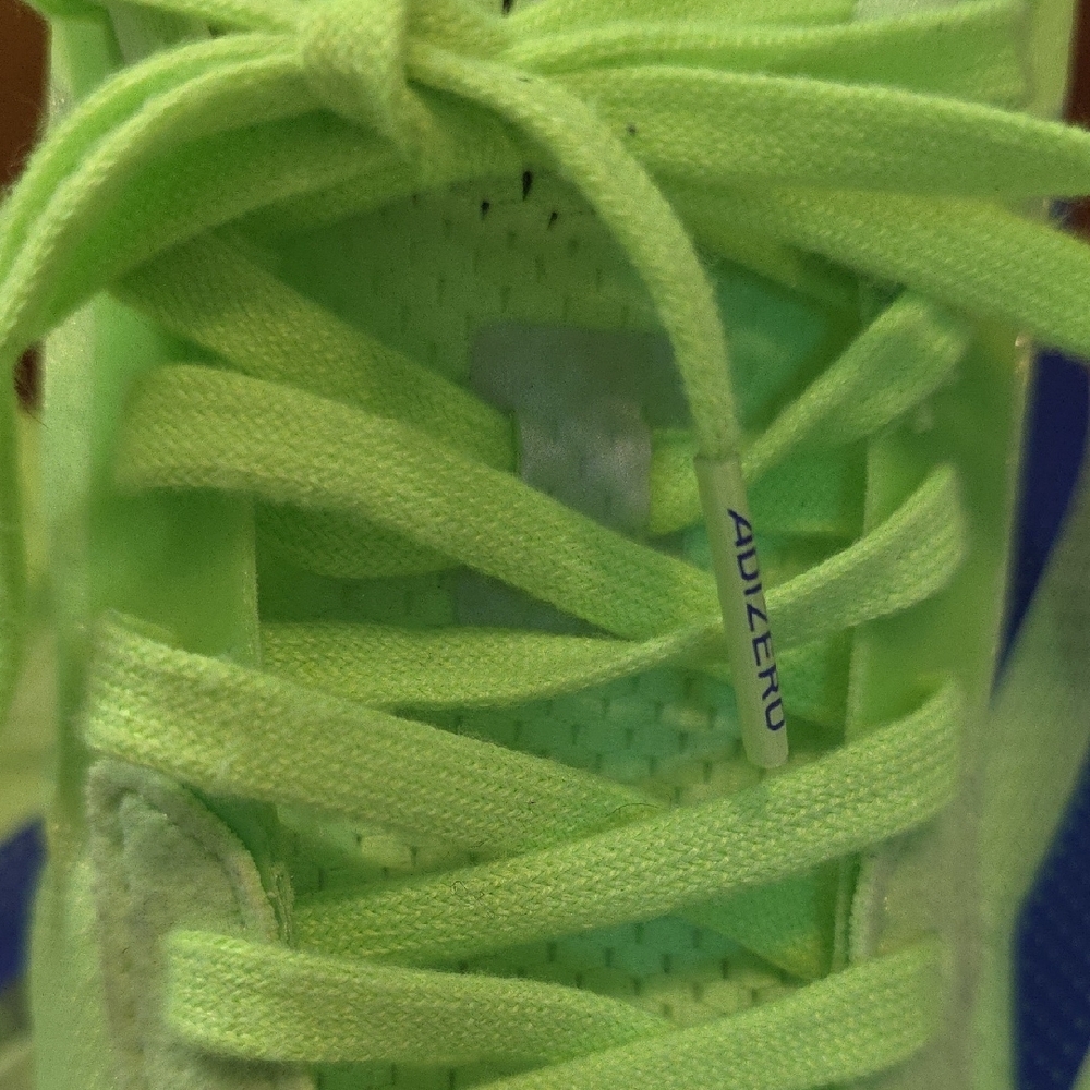 Adidas Lightstrike Neon Green and Blue Athletic Shoes. Size 11 - Picture 4 of 13